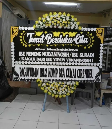 Papan Bunga Duka Cinoyong Carita